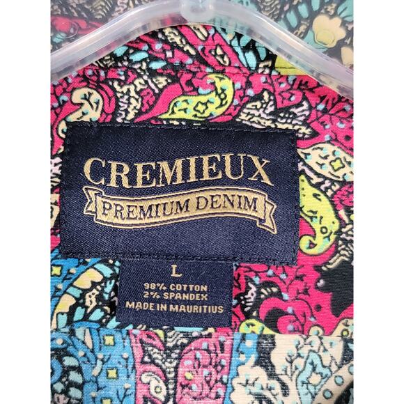 Chaminoux Men’s Paisley Button Down Long Sleeve Retro Boho Festival Top Sz L - Picture 7 of 10